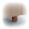 Wooden leg, round